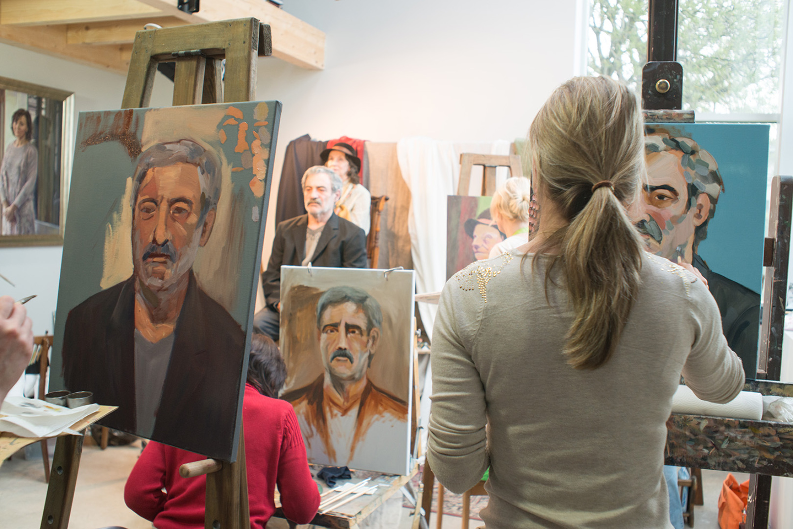 Eesti Kunstiakadeemia Avatud Akadeemia grupile suur portreekursus